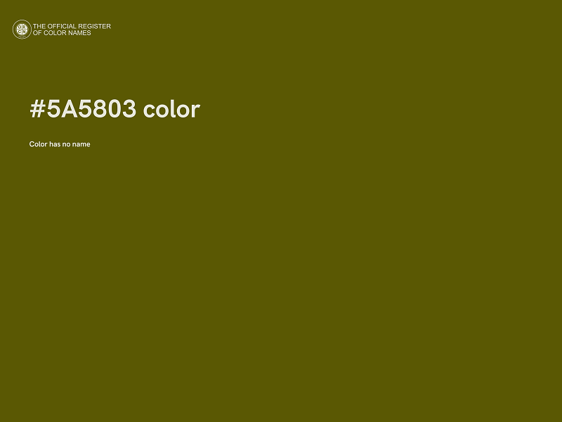 #5A5803 color image