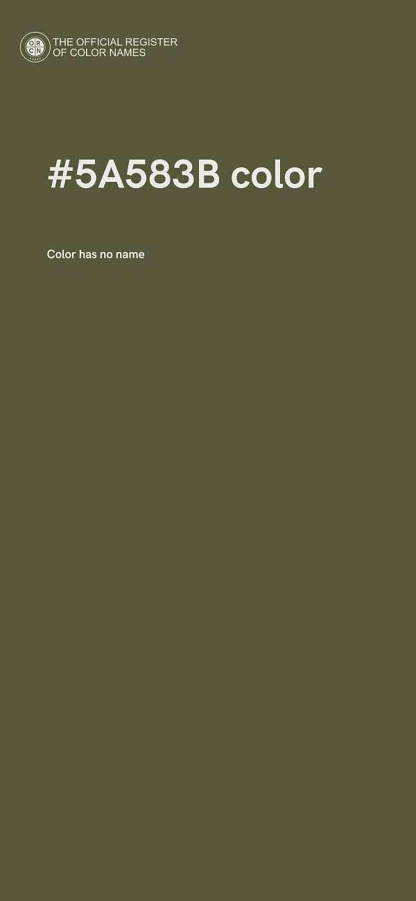 #5A583B color image
