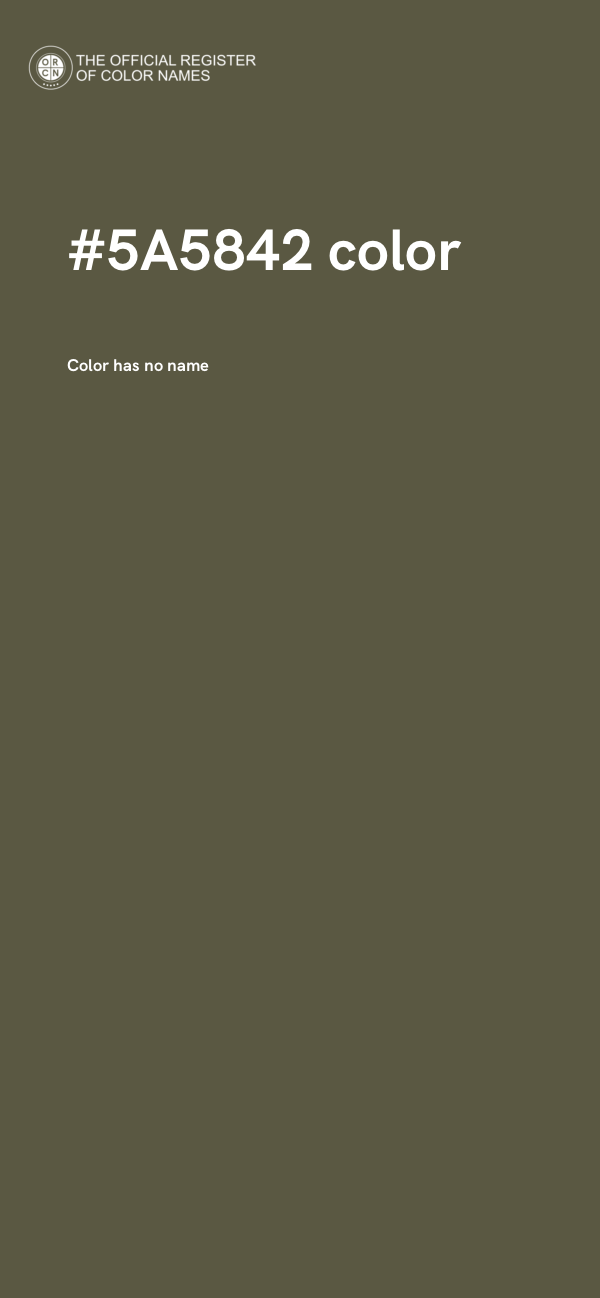 #5A5842 color image