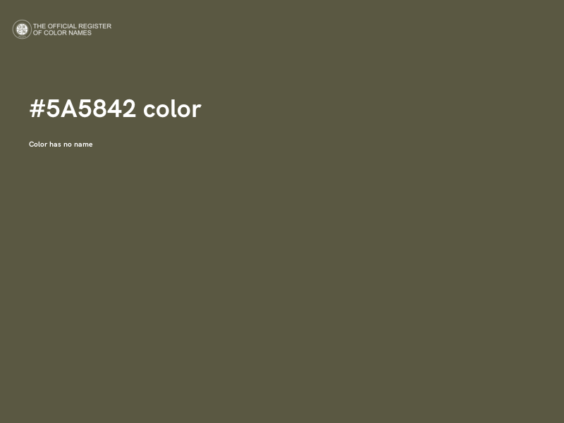 #5A5842 color image