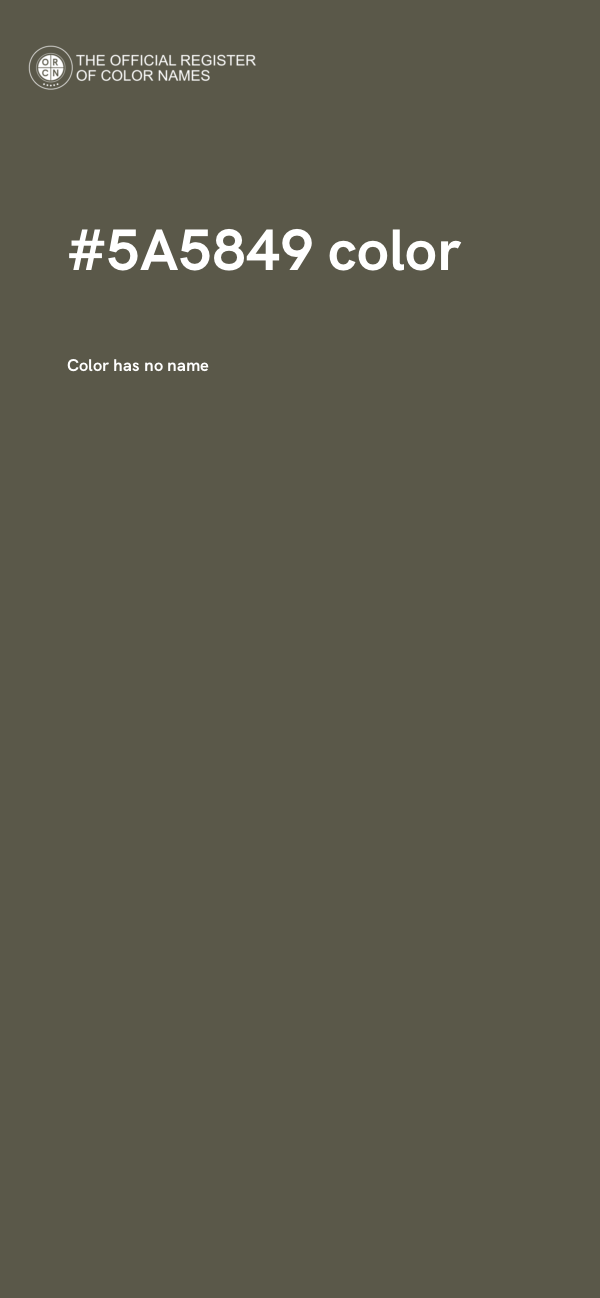 #5A5849 color image