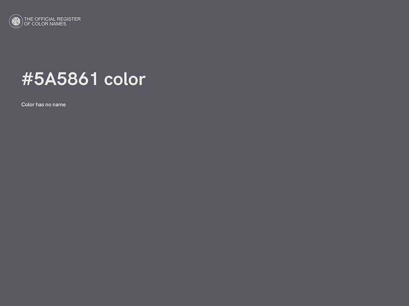 #5A5861 color image