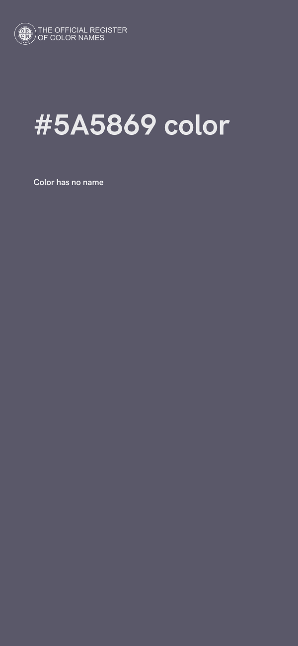 #5A5869 color image