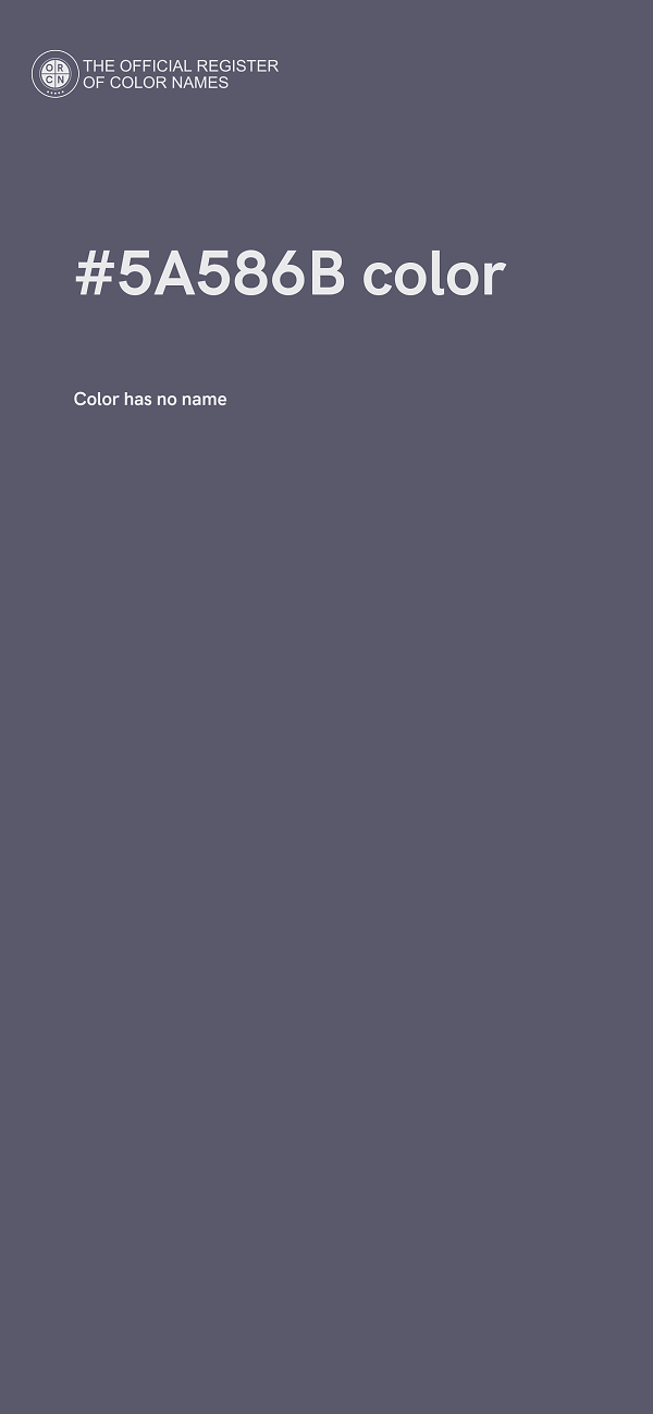 #5A586B color image