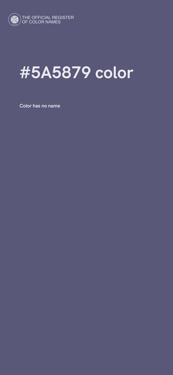 #5A5879 color image