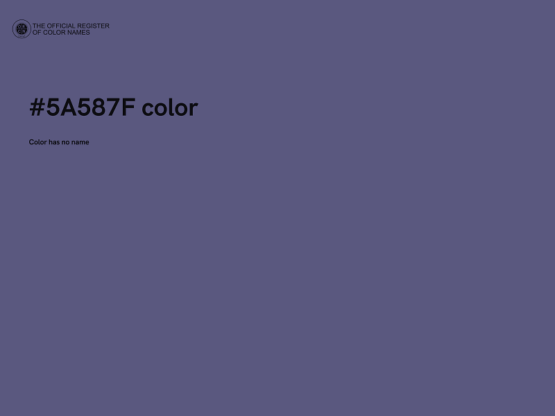 #5A587F color image