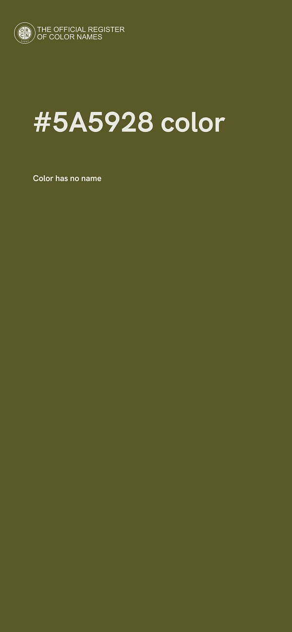 #5A5928 color image