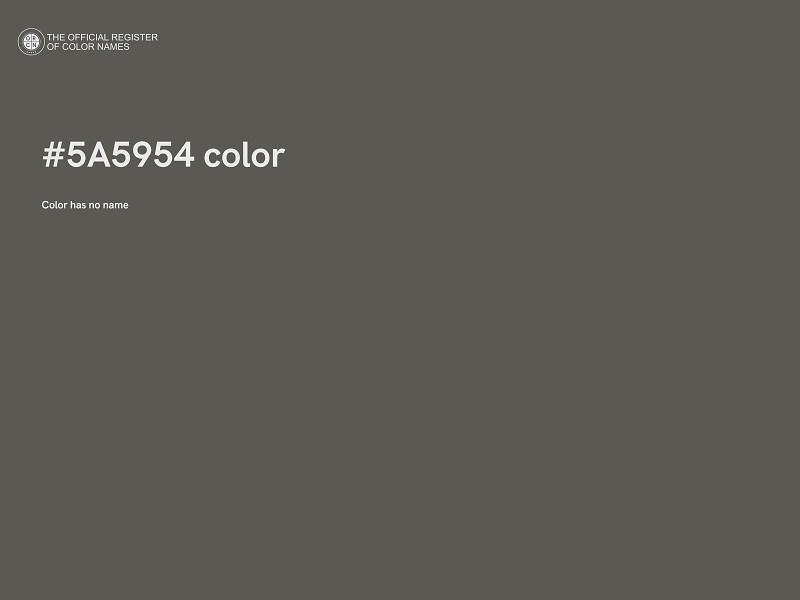 #5A5954 color image