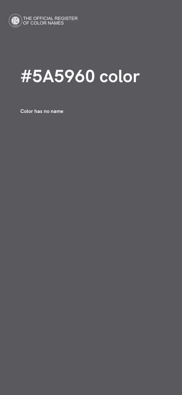 #5A5960 color image