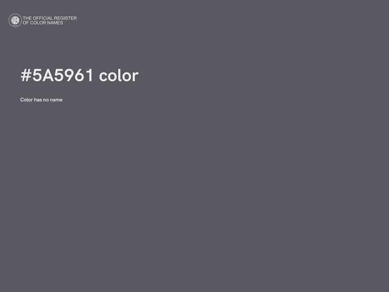 #5A5961 color image