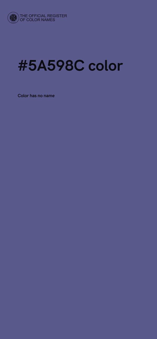 #5A598C color image