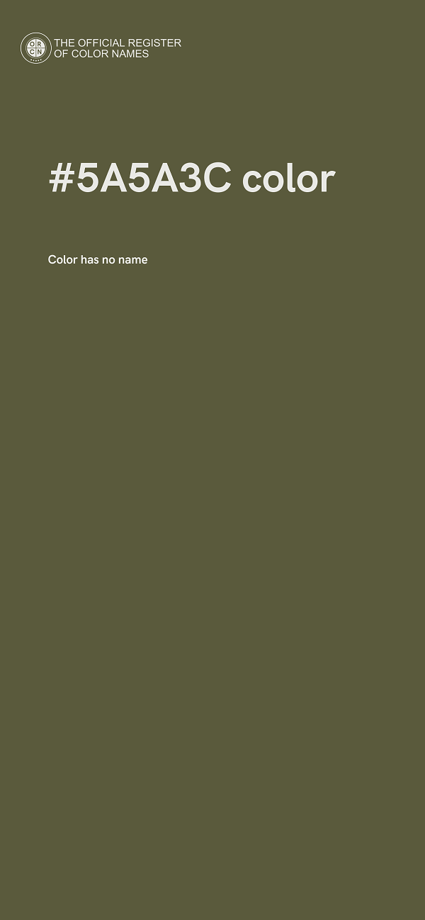 #5A5A3C color image