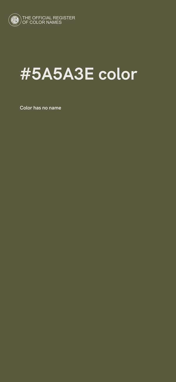 #5A5A3E color image