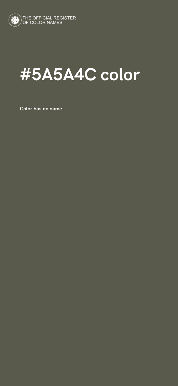 #5A5A4C color image