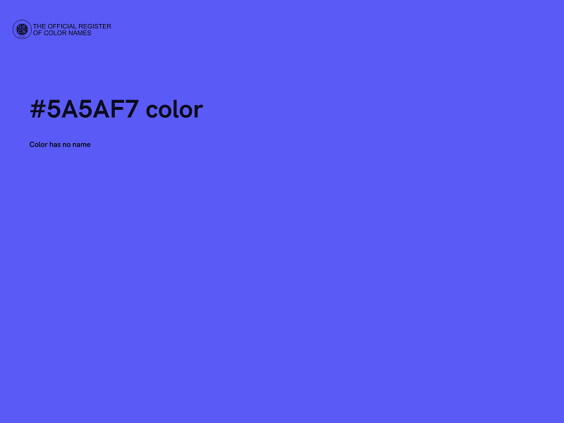 #5A5AF7 color image