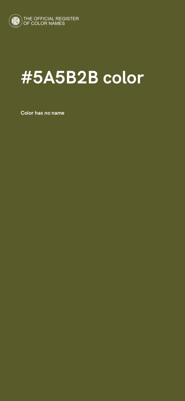 #5A5B2B color image