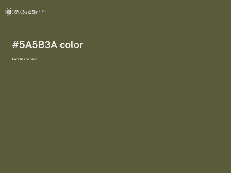 #5A5B3A color image