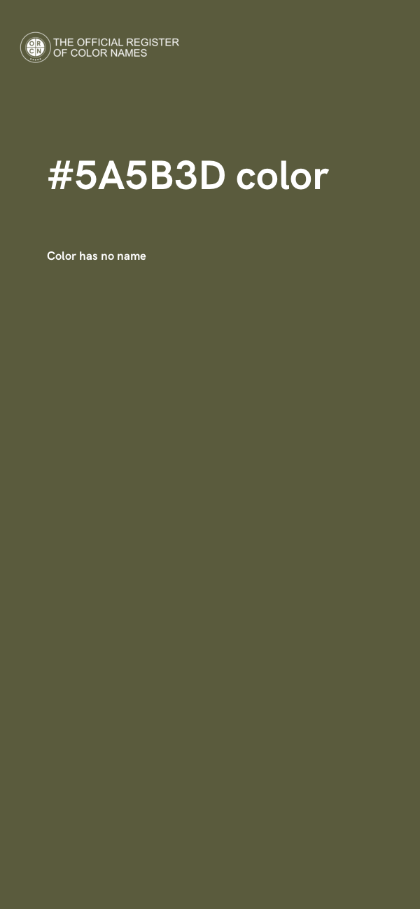 #5A5B3D color image