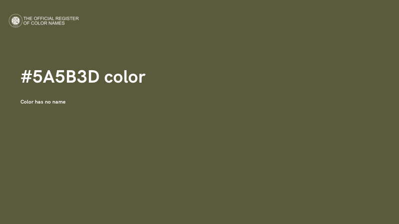 #5A5B3D color image