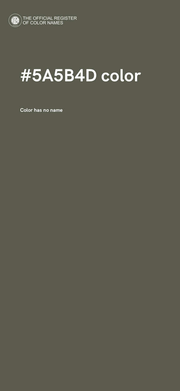 #5A5B4D color image