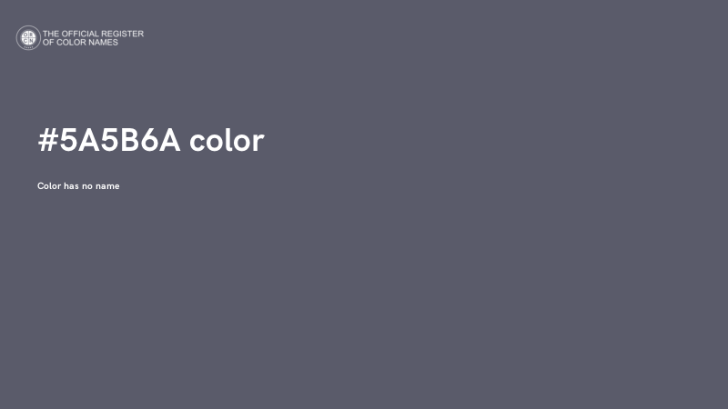 #5A5B6A color image