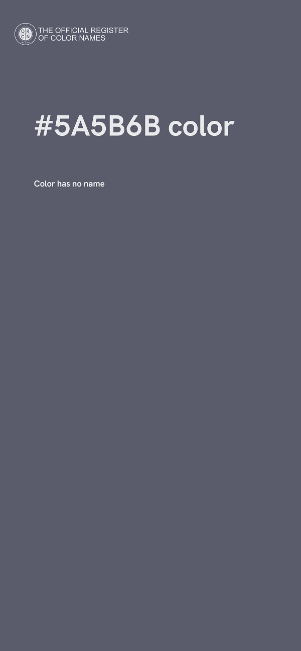 #5A5B6B color image