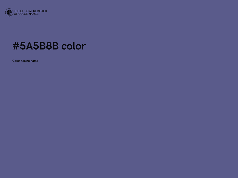 #5A5B8B color image