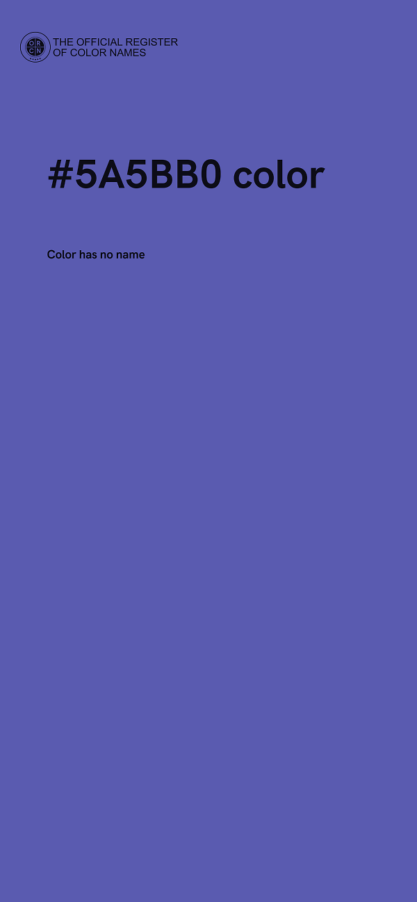 #5A5BB0 color image