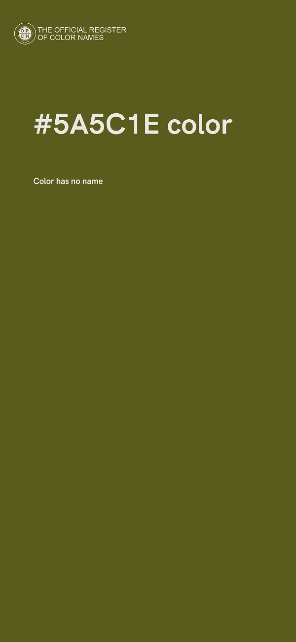 #5A5C1E color image
