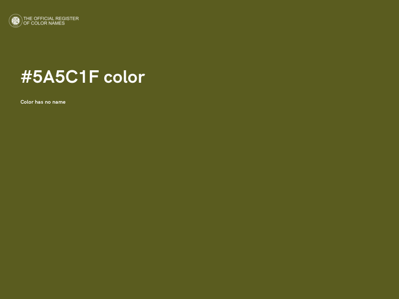 #5A5C1F color image