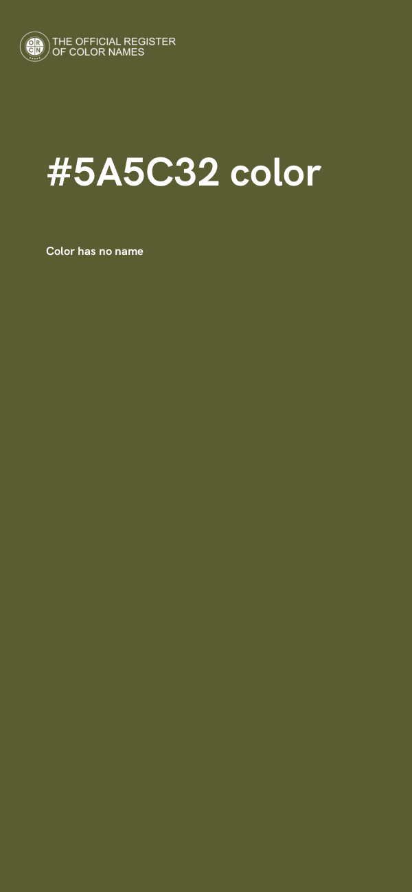 #5A5C32 color image