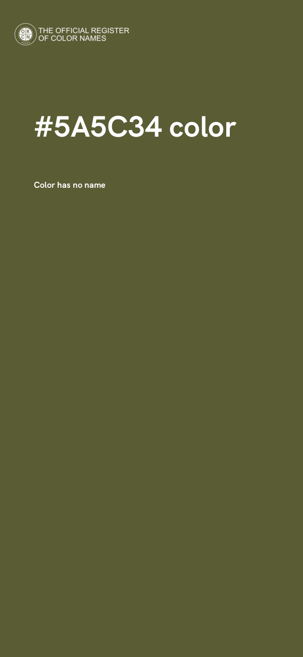 #5A5C34 color image