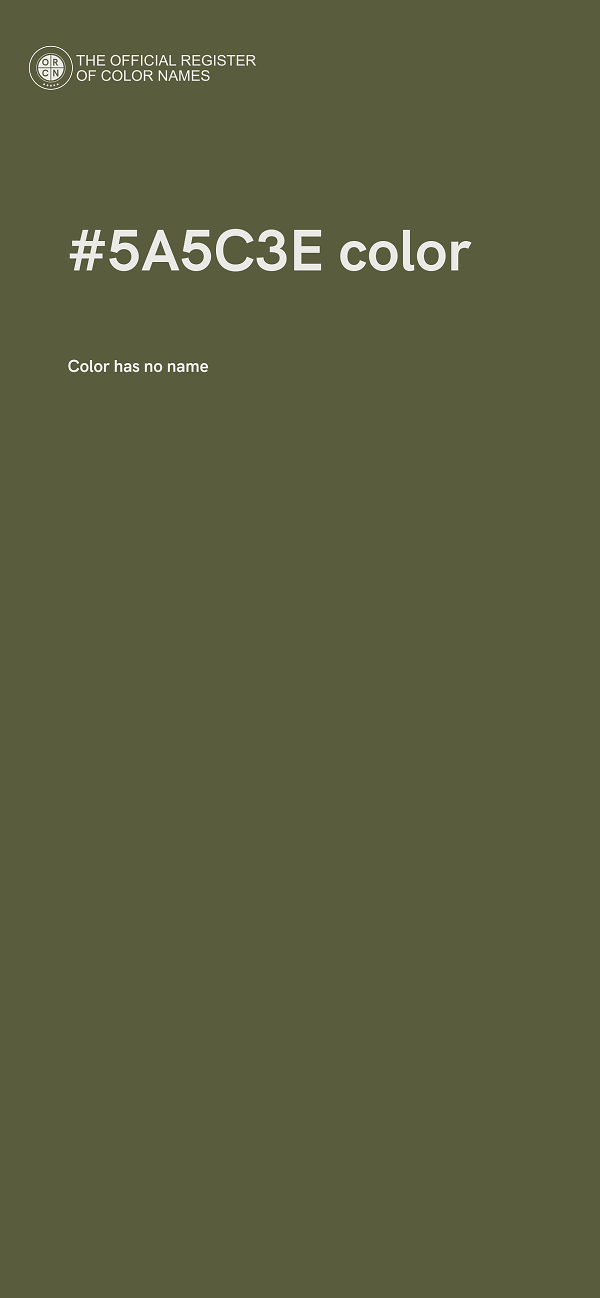 #5A5C3E color image
