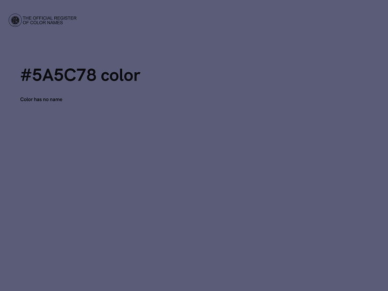 #5A5C78 color image