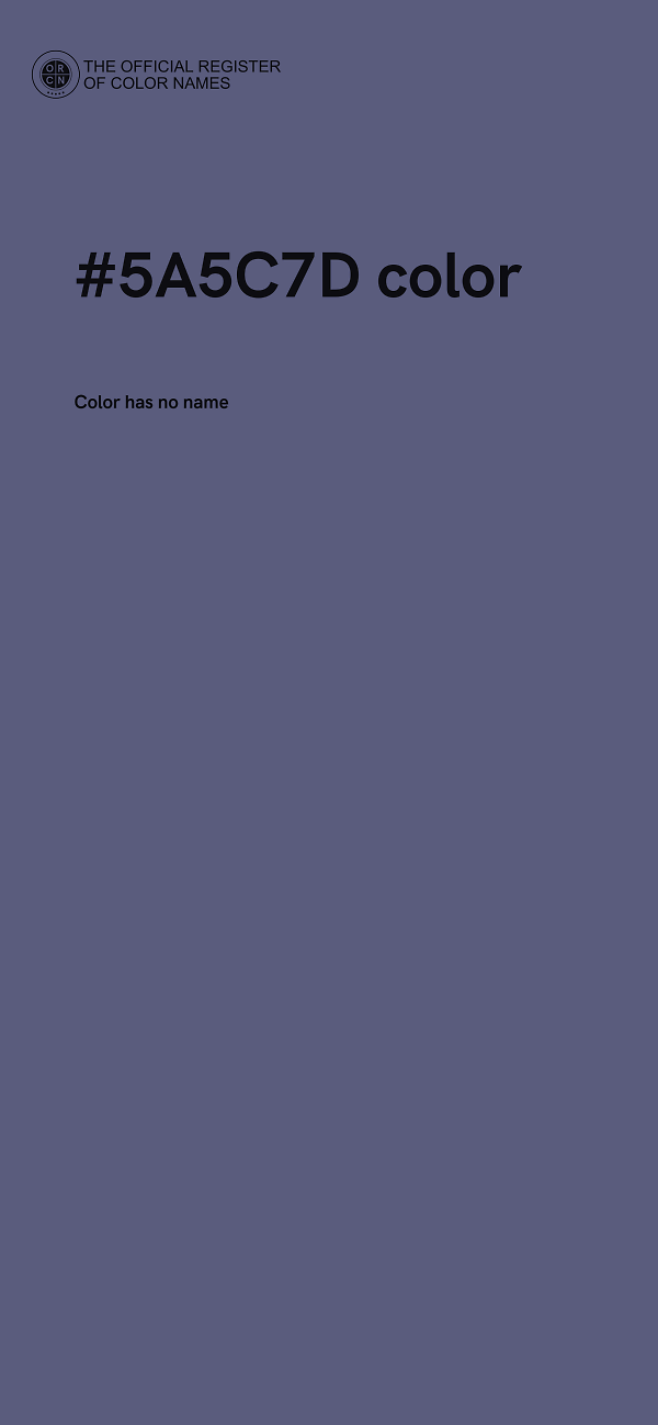 #5A5C7D color image