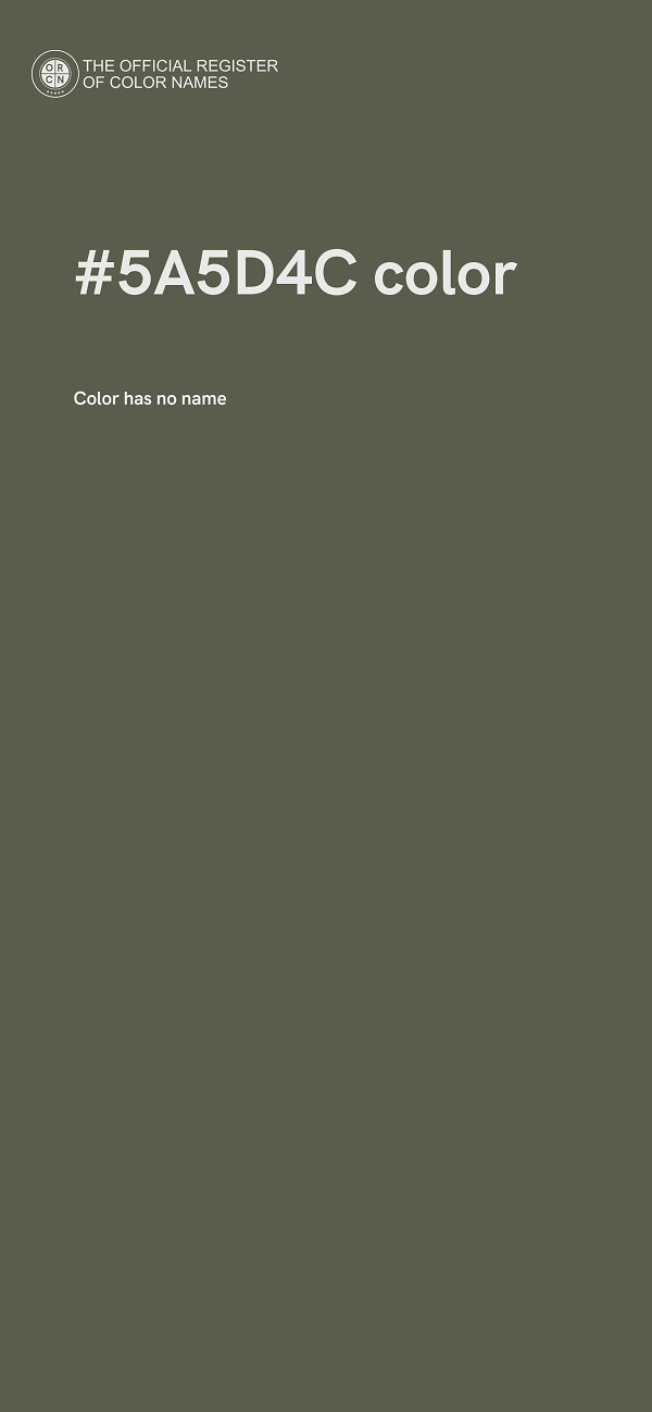 #5A5D4C color image