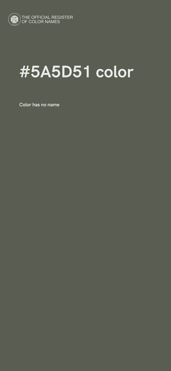 #5A5D51 color image