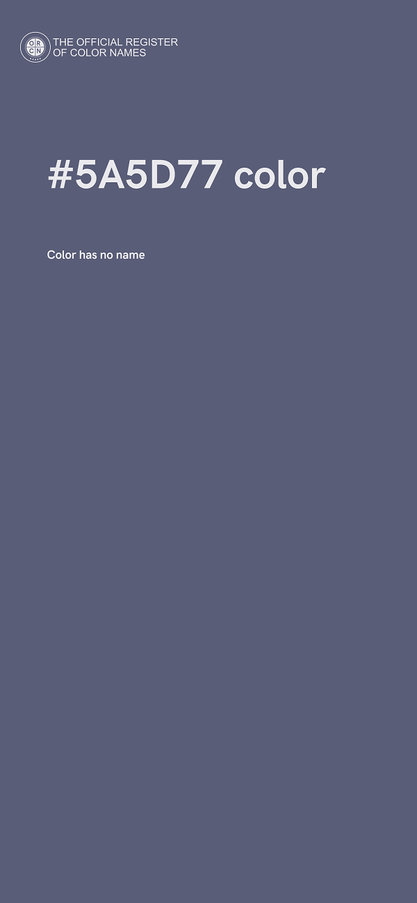 #5A5D77 color image
