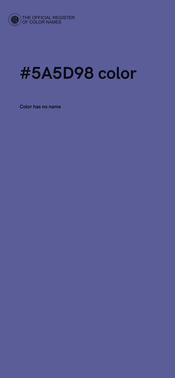 #5A5D98 color image
