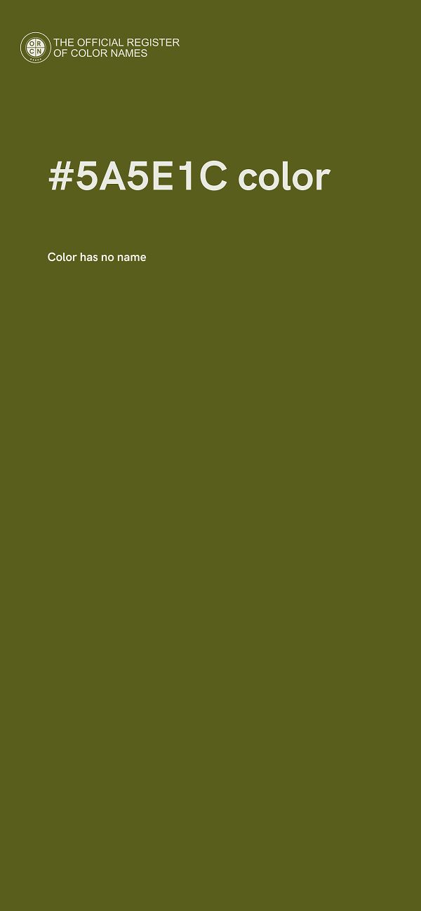 #5A5E1C color image