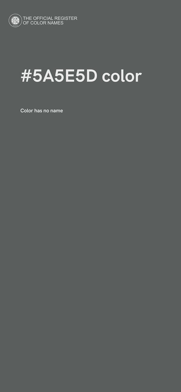 #5A5E5D color image