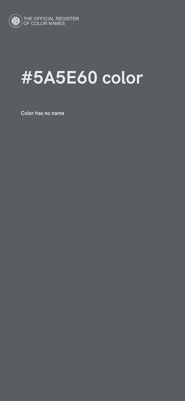 #5A5E60 color image