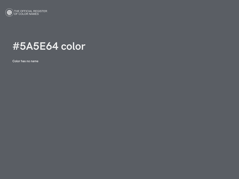#5A5E64 color image