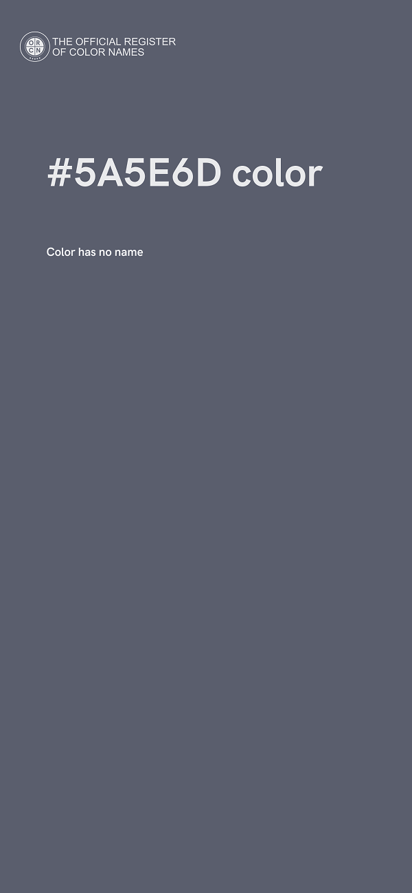 #5A5E6D color image