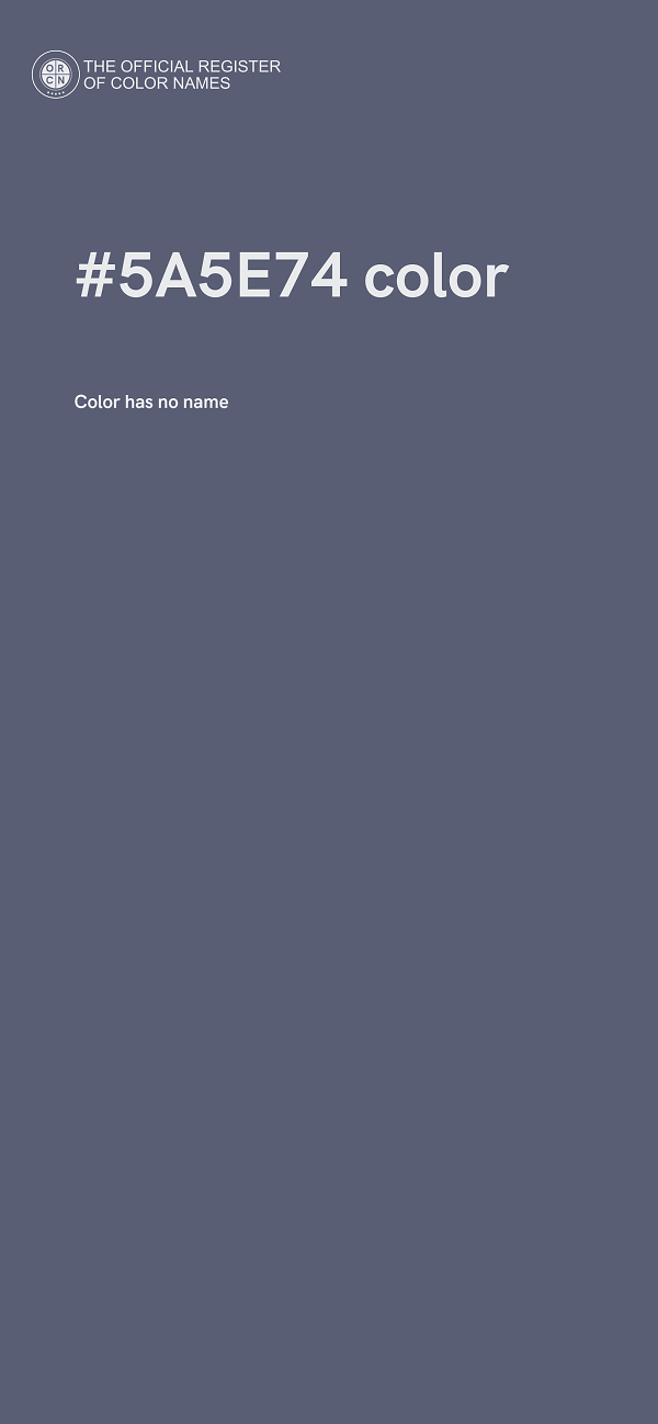 #5A5E74 color image