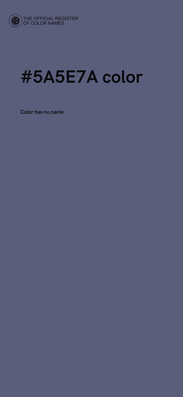 #5A5E7A color image