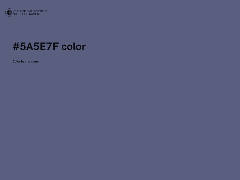 #5A5E7F color image