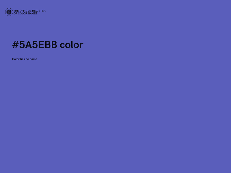 #5A5EBB color image