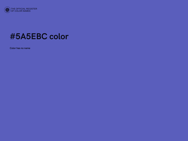 #5A5EBC color image