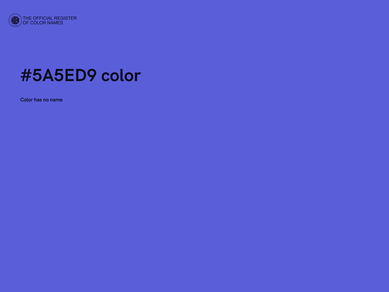 #5A5ED9 color image